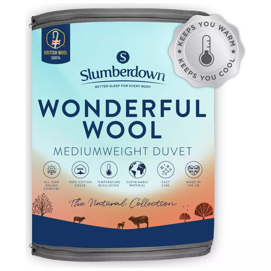 Slumberdown Wonderful Wool Medium Weight Duvet