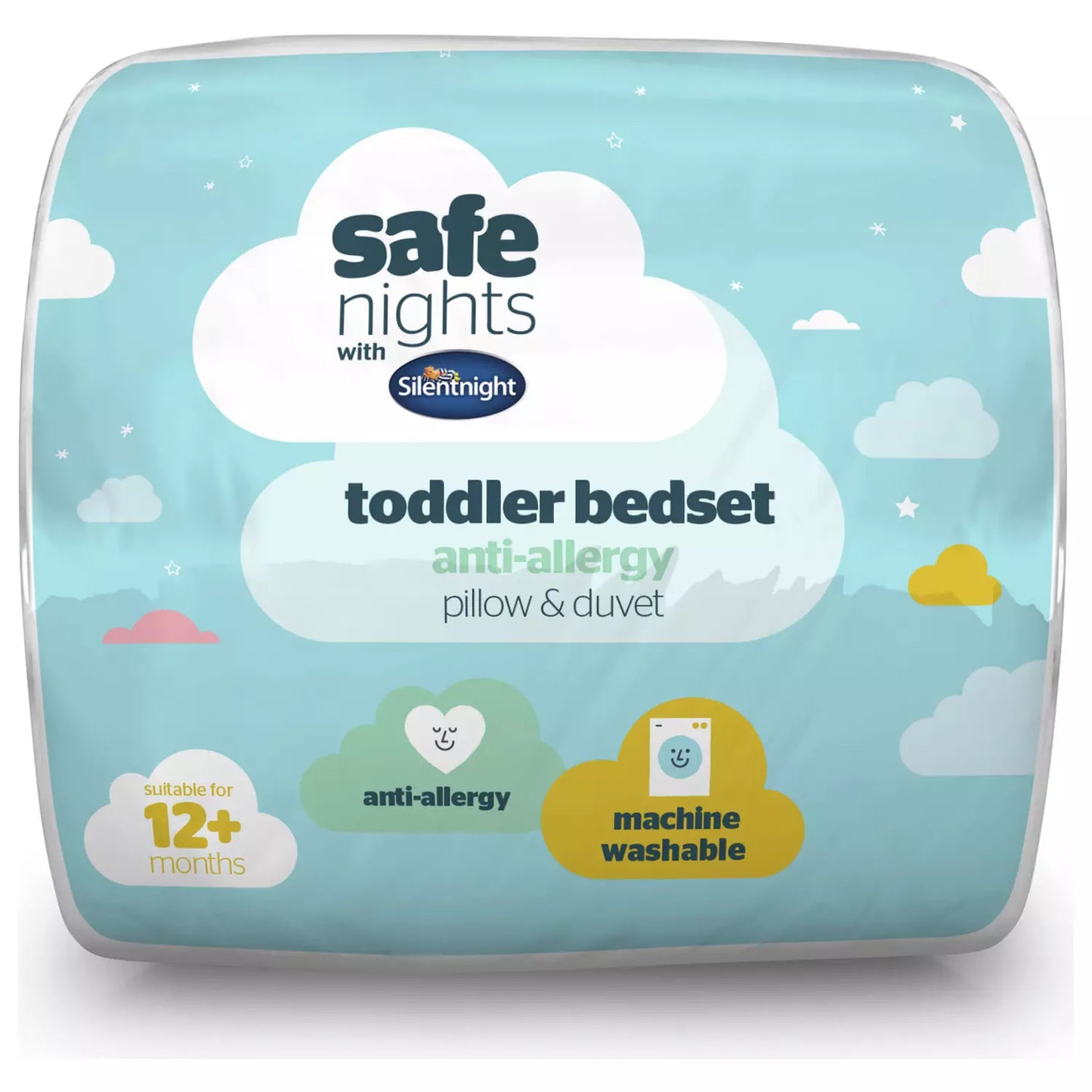 Silentnight Safe Nights Kids Duvet & Pillow Bedset - Toddler