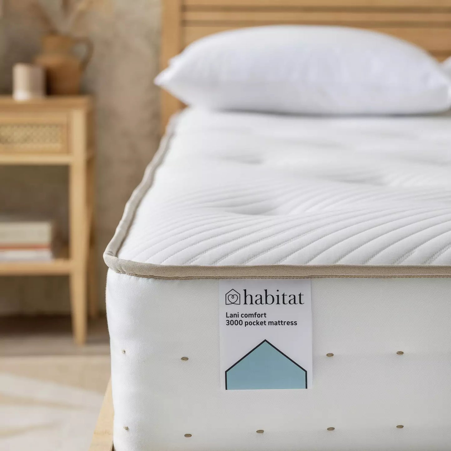 Habitat Lani Natural 3000 Pocket Comfort Mattress