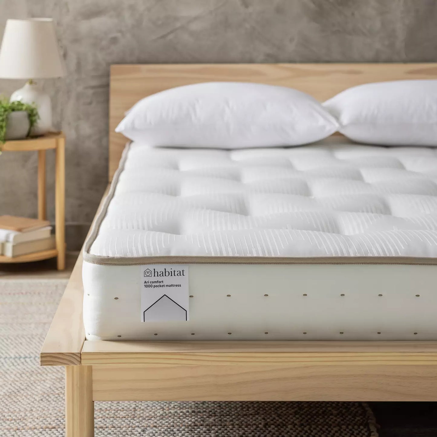 Habitat Ari Natural 1000 Pocket Comfort Mattress